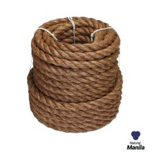 24mm - Manila Rope 3-strand - Natural Fibre | SOLD PER METER