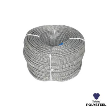 8mm - Polysteel Rope - 3-Strand Construction - Synthetic tensile | SOLD PER METER