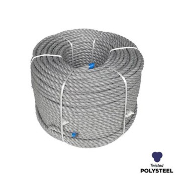 18mm - Polysteel Rope - 3-Strand Construction - Synthetic tensile | SOLD PER METER